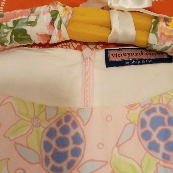 Ladies vineyard Vines Pink's purples greens preppy fun dress size 6 - Picture 8 of 11